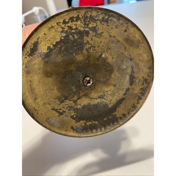 Vintage‎ Brass American Eagle On Globe Earth Ball Statue Art Sculpture Figurine - Picture 10 of 11